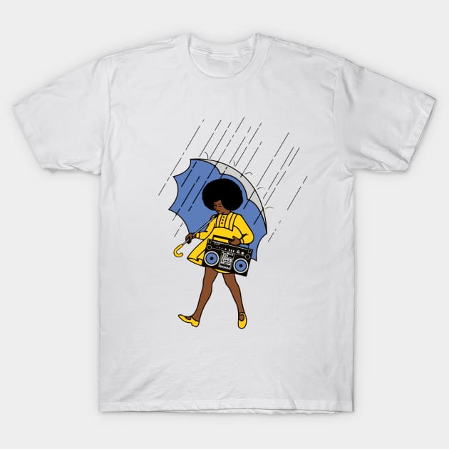 BUMPIN' IN THE RAIN T-Shirt by AnalogJunkieStudio